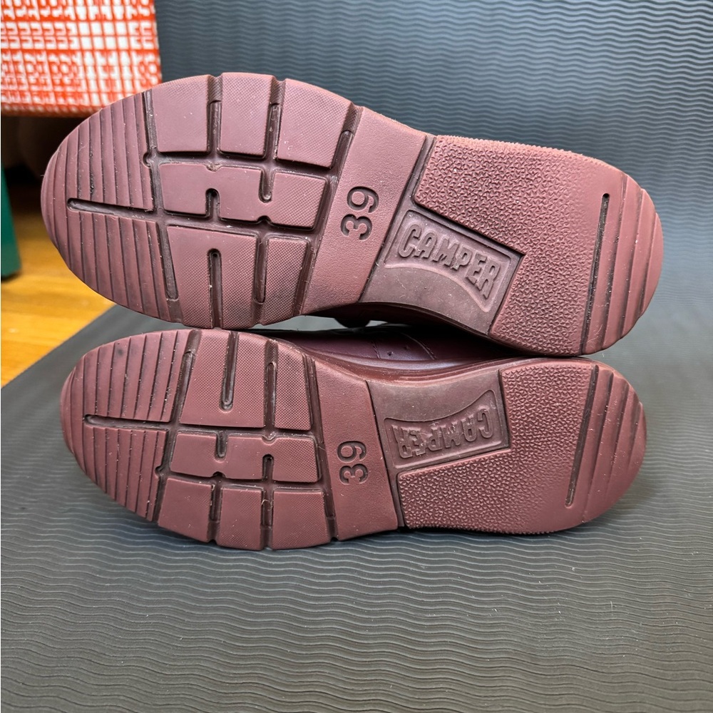 Camper Drift Monochrome Maroon Sneaker Size 39 - Picture 5 of 8